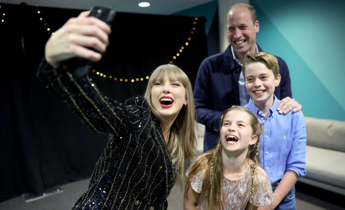 El principe Guillermo asistió con Jorge y Carlota al conciente de Taylor Swift en Londres