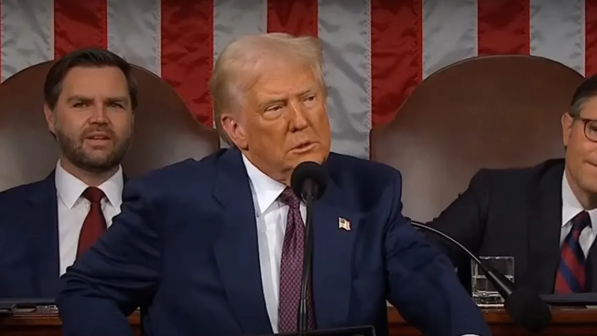 5 frases del presidente Donald Trump en el discurso a la nación ante el congreso de EEUU