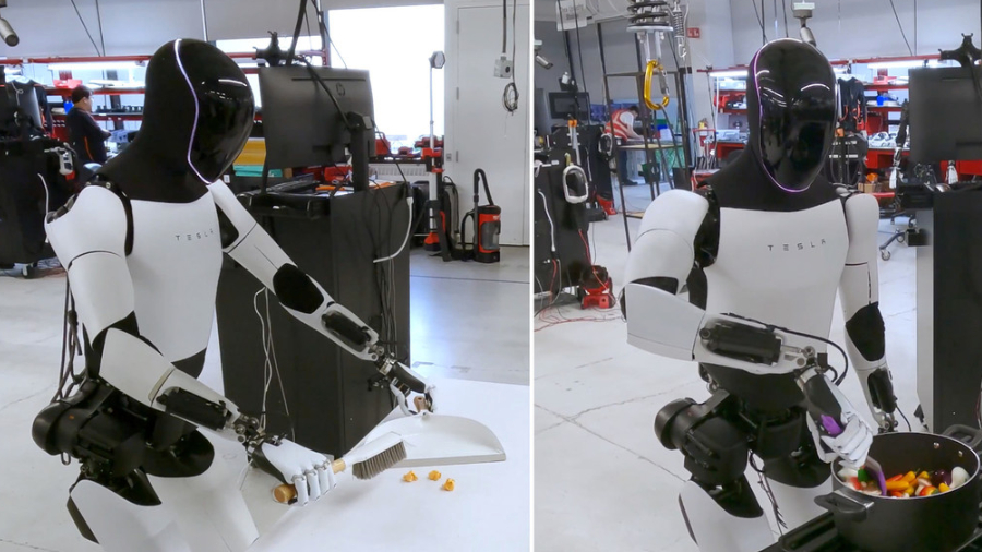 Robot de Tesla ya puede hacer varias tareas de las amas de casa
