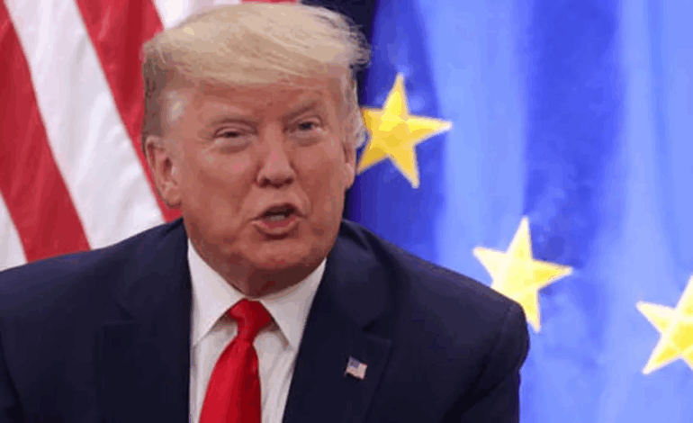 Trump recomendó imponer arancel directo de 50% a la Unión Europea