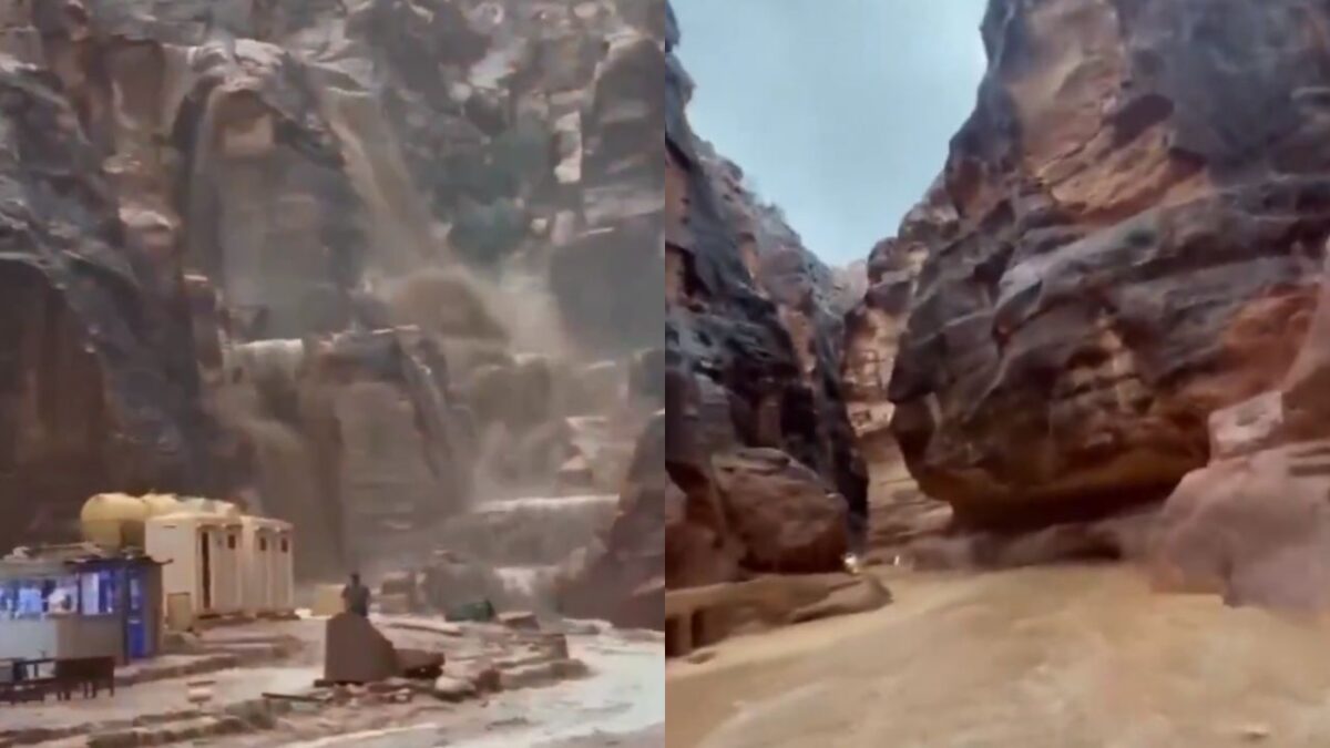 Inundaciones en Petra obligan a su evacuación