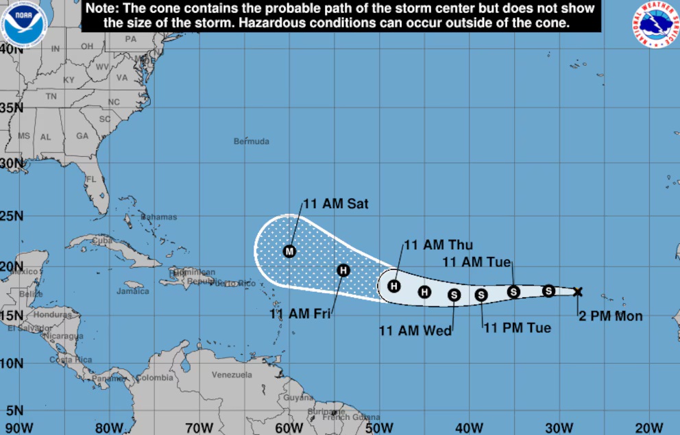 Atlántico en alerta: Erin rompe la calma