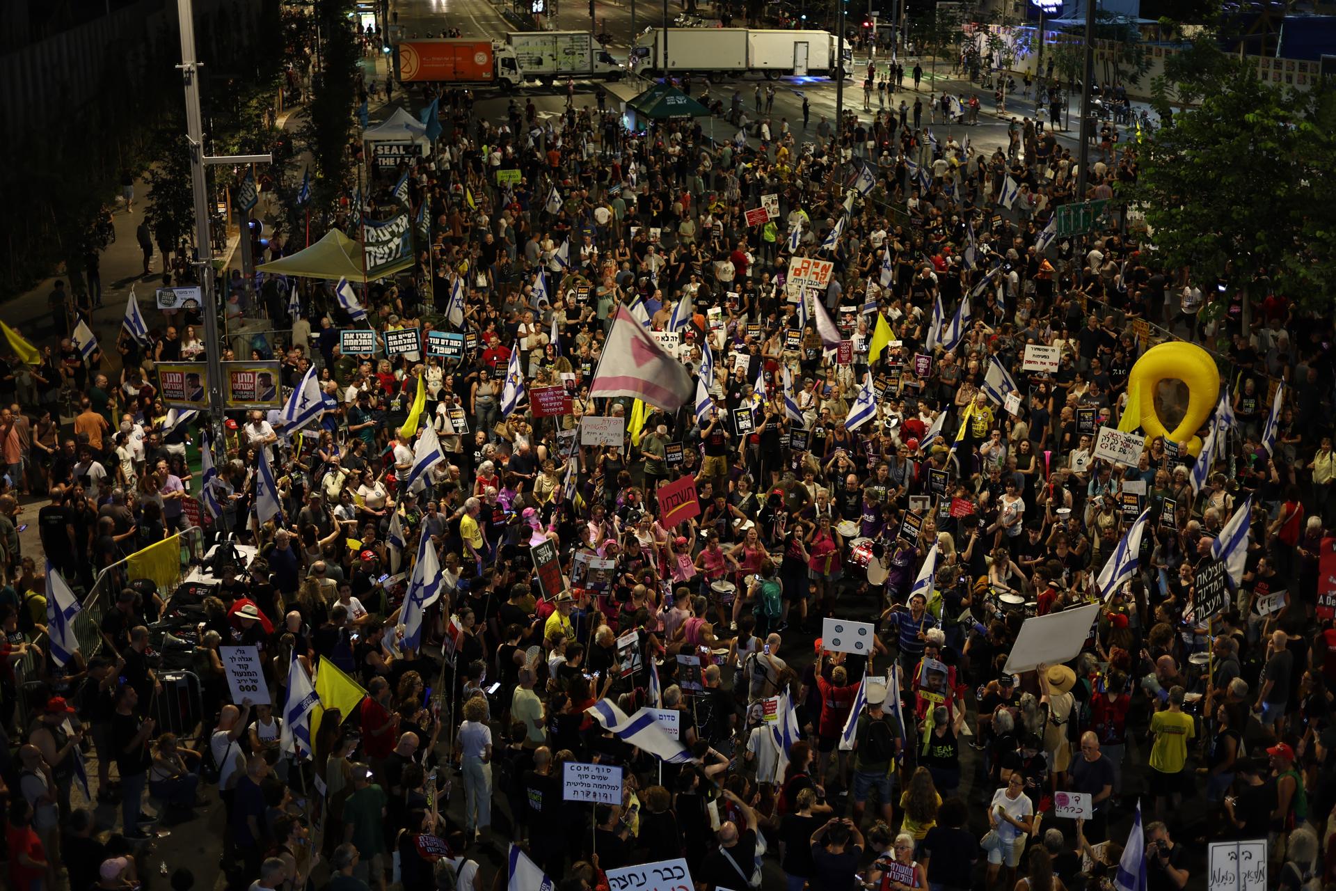 Israelíes saldran a las calles por rehenes en Gaza