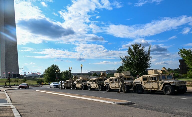 Guardia Nacional de EEUU se despliega en las calles de Washington D.C.