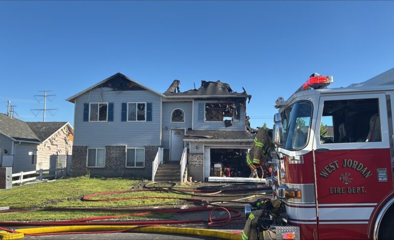 West Jordan: coraje en las llamas