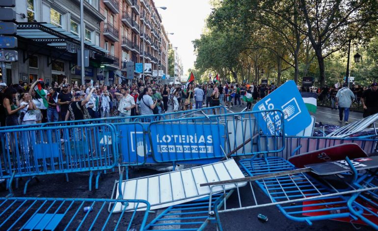 Críticas al Gobierno español por disturbios en marcha propalestina