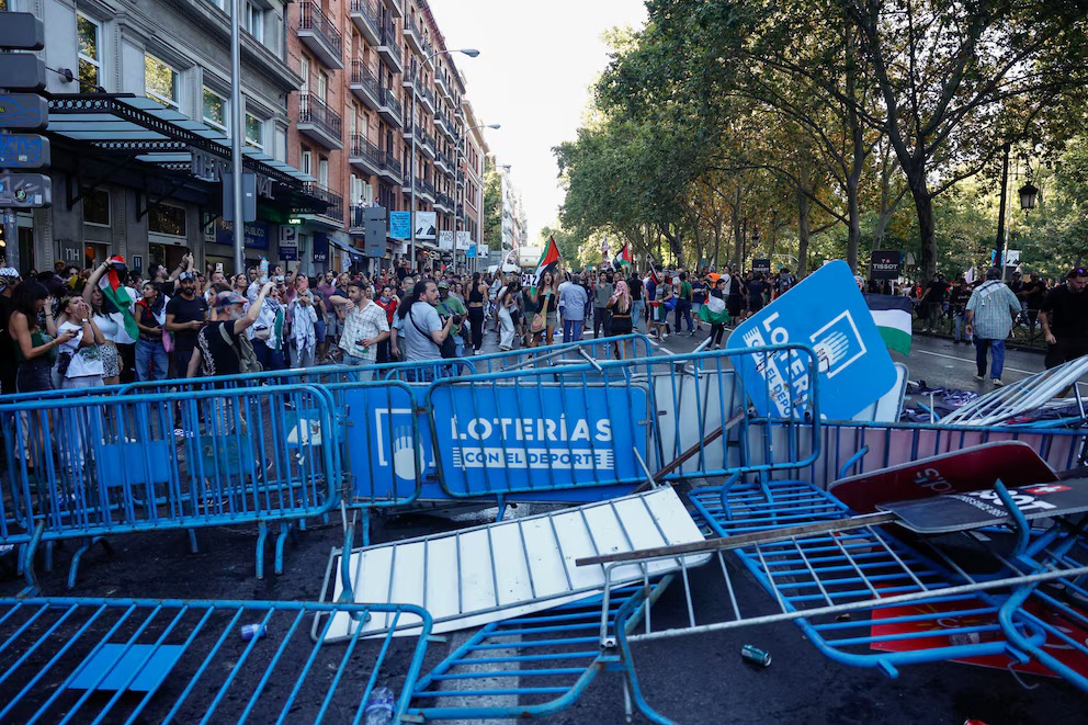 Críticas al Gobierno español por disturbios en marcha propalestina