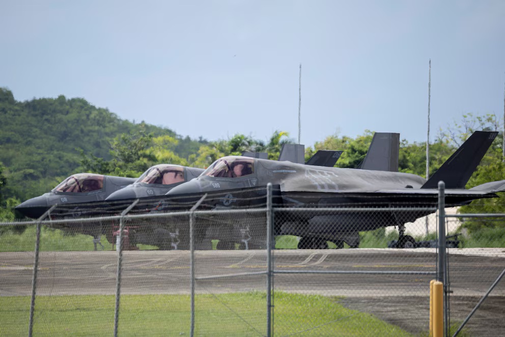Cinco F-35 llegan a Puerto Rico por operativo antidrogas