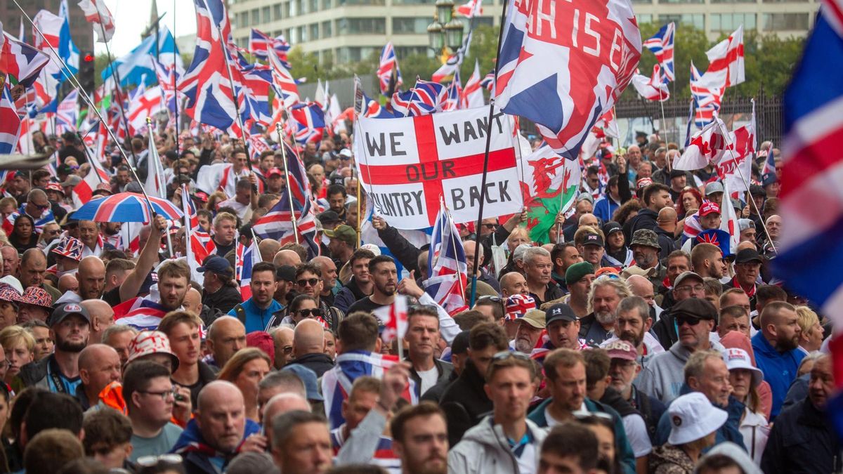 Protesta masiva en Londres por migración