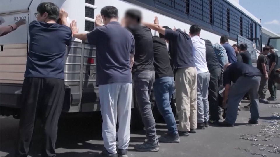 ICE enviará a Corea del Sur a trabajadores detenidos