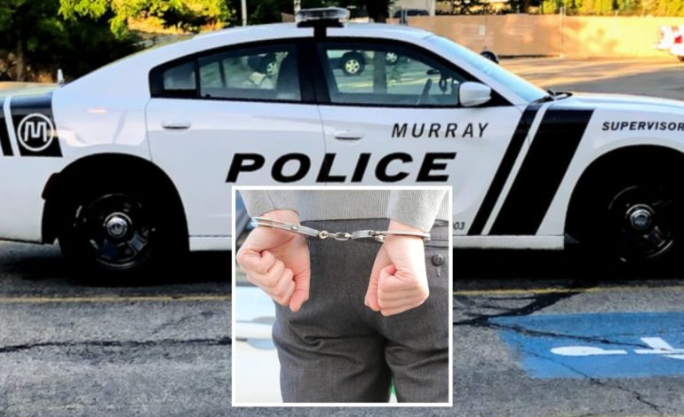 La policía de Murray arrestó a un hombre acusado de robar un automóvil