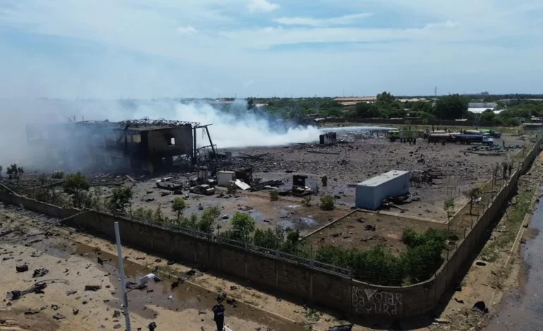 Explosión en fábrica de fuegos artificiales en Zulia⁣