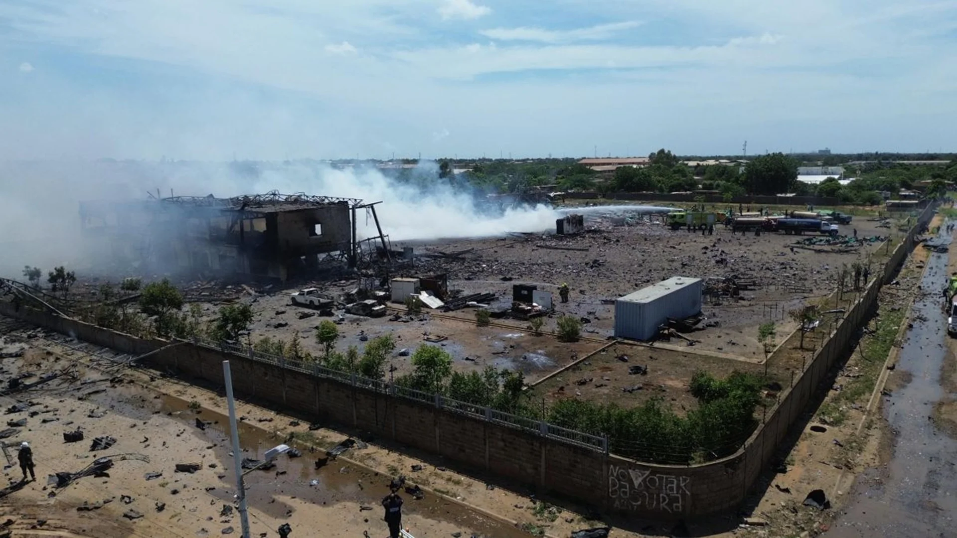 Explosión en fábrica de fuegos artificiales en Zulia⁣