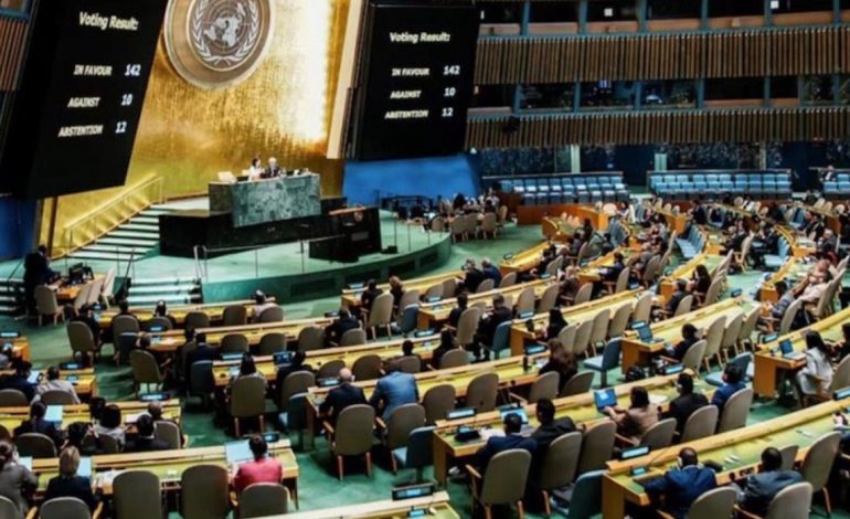 ONU aprueba resolución histórica sobre el estado Palestino