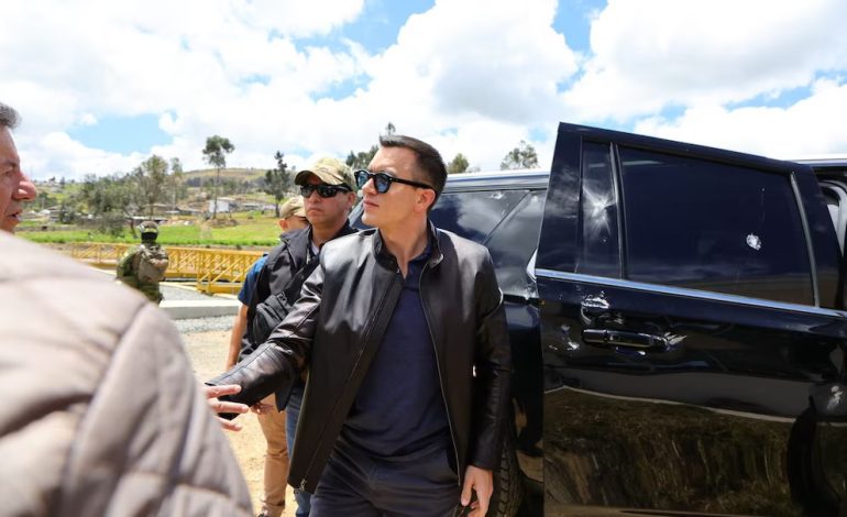 Ataque a caravana presidencial en Ecuador
