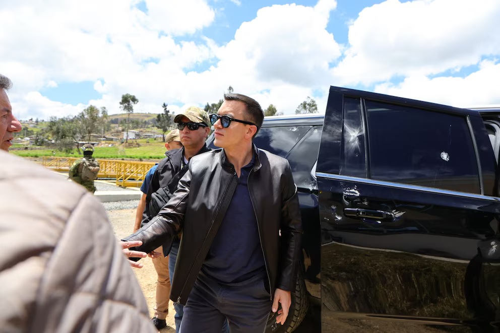 Ataque a caravana presidencial en Ecuador