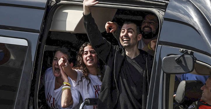 Los Rehenes se reencuentran con su familia en Israel