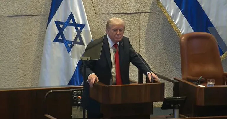 Gritos a Trump en la Knéset.