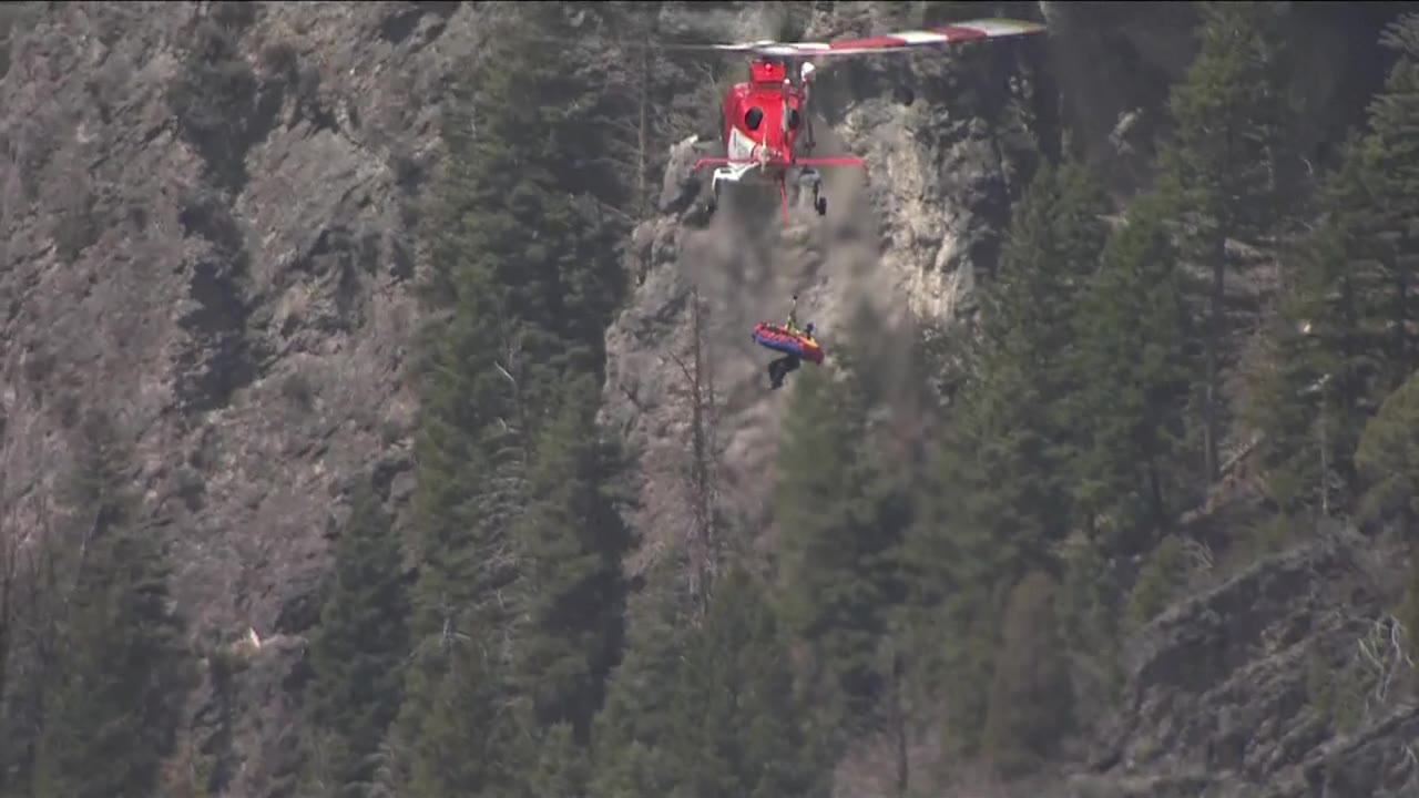 Un erscalador de 37 años rescatado por helicóptero tras caída de más de 40 pies en American Fork Canyon.