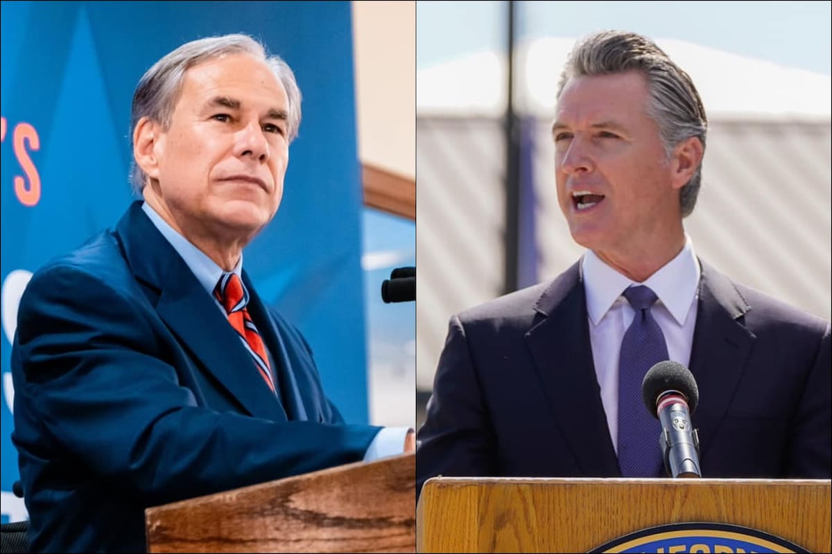 Gobernador de California desafía a Abbott