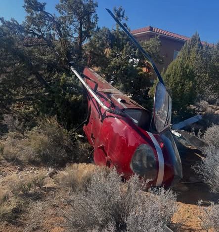 Piloto grave tras accidente de helicóptero en Utah
