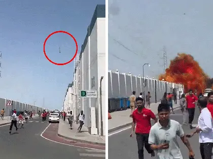 Restos de misil caen en Qatar