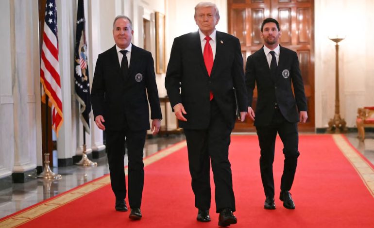 Trump homenajeó al Inter Miami y a su estrella Messi
