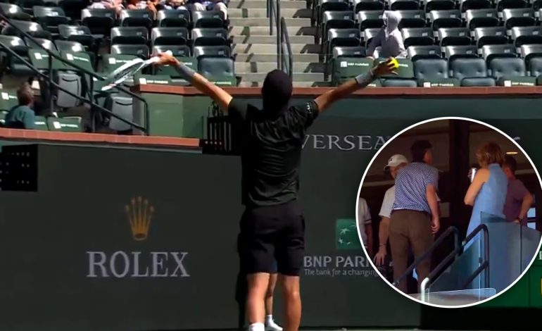 «¡Bajen la voz!»: el insólito momento en Indian Wells
