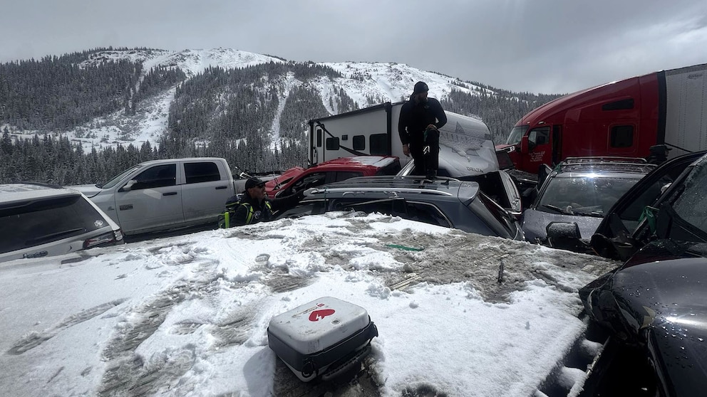 Accidente en cadena cierra la I-70 en Colorado