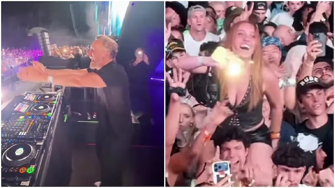 David Guetta se emociona al descubrir a su hija entre el público de Coachella