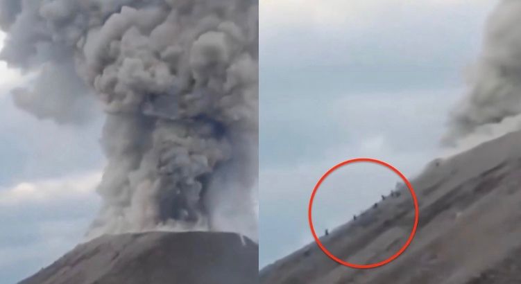 Erupción sorprende a excursionistas en Guatemala.