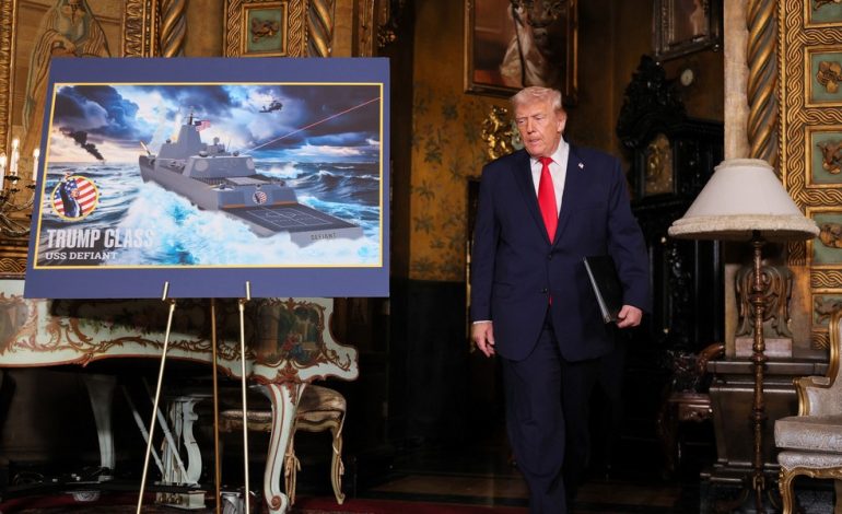 Trump anuncia construcción de dos nuevos acorazados gigantes