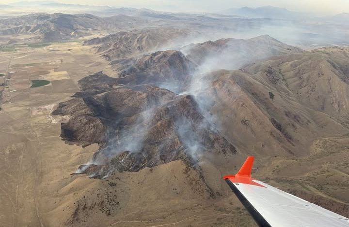 Bomberos frenan el fuego en Millard
