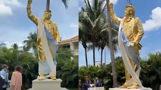Estatua Gigante de Trump en Mar-A-Lago
