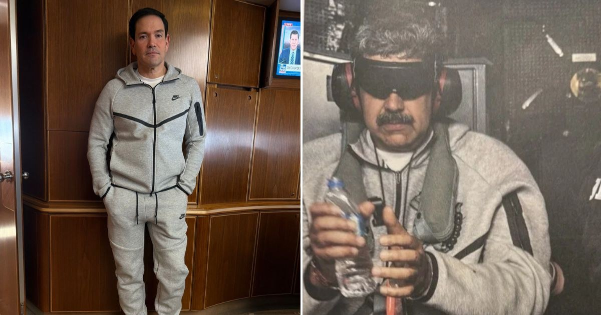 La foto viral de Rubio con el atuendo de Maduro