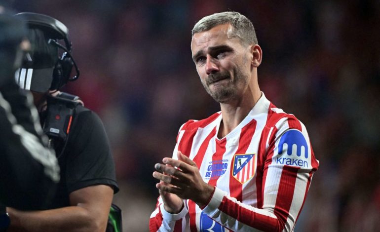 Las lágrimas de Griezmann en su adiós colchonero