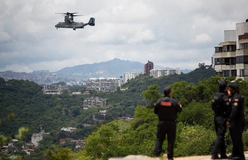 Maniobras militares de EEUU en plena Caracas