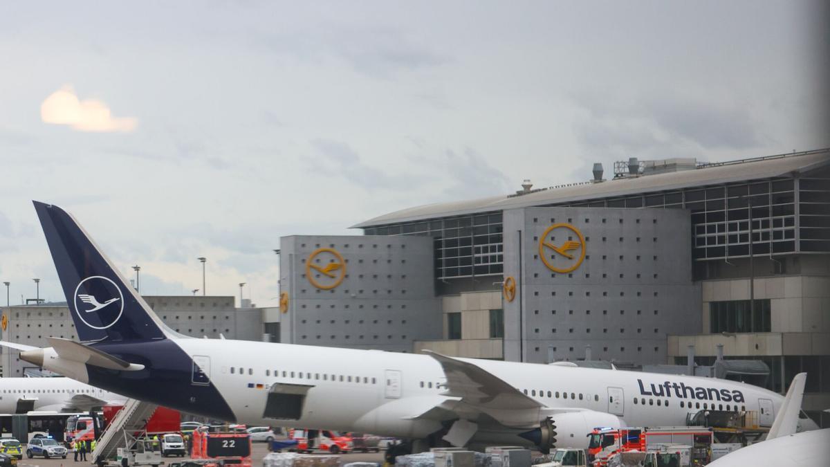Emergencia en aeropuerto de Fráncfort