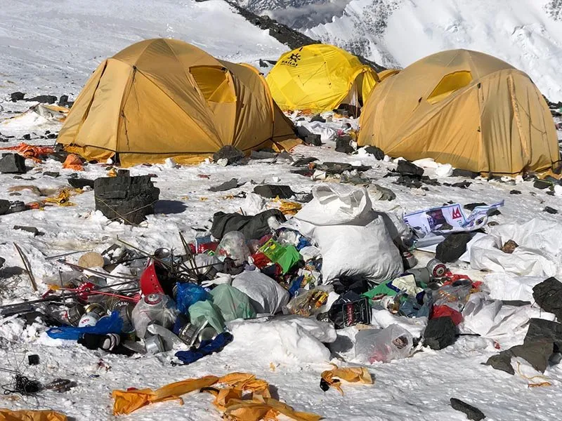 La lamentable situación del Everest