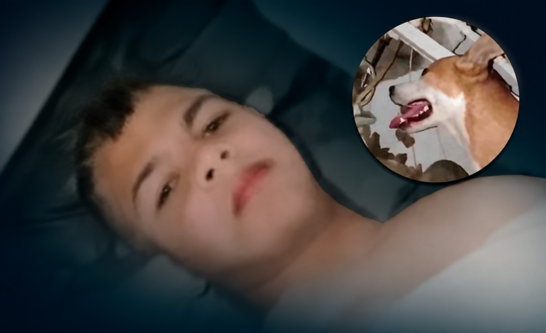 «Mi perro me mantuvo con vida»
