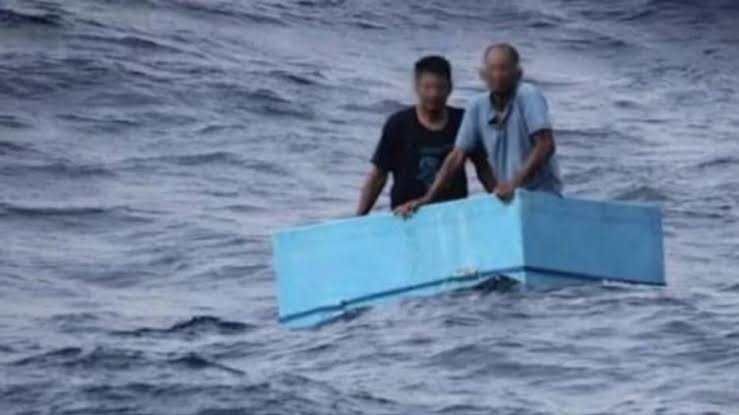 Cinco días a la deriva en el Pacífico dentro de una nevera