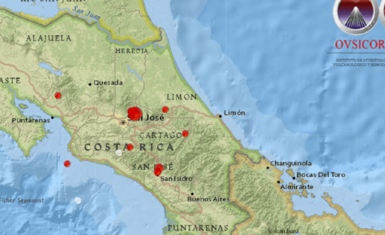 Dos sismos sacuden Costa Rica