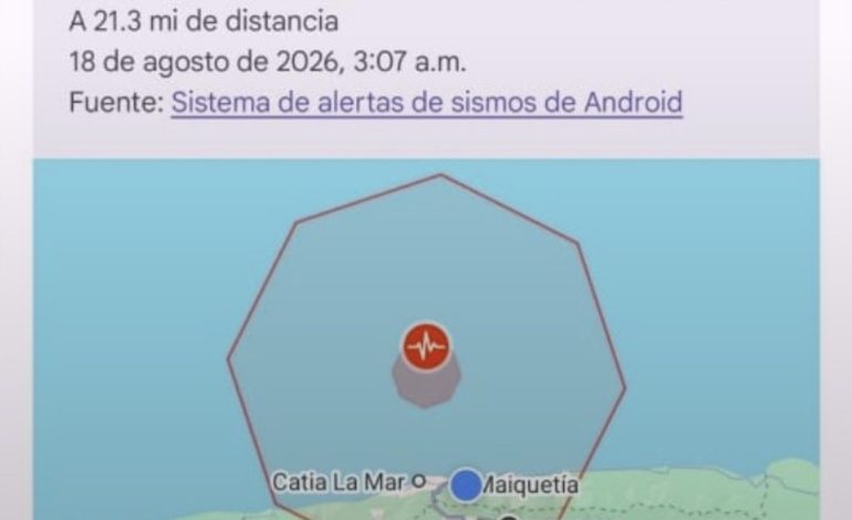 Sismo de 4.0 sacude La Guaira y Caracas