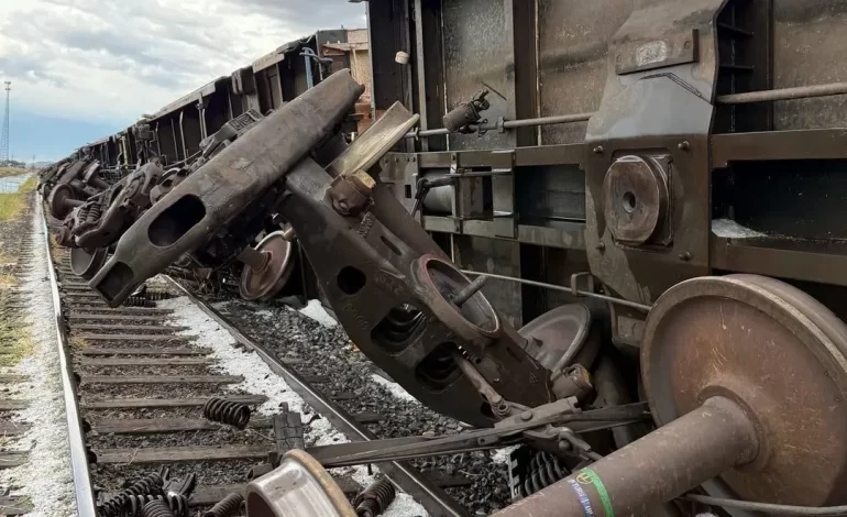 Vientos tumban tren en el condado de Millard