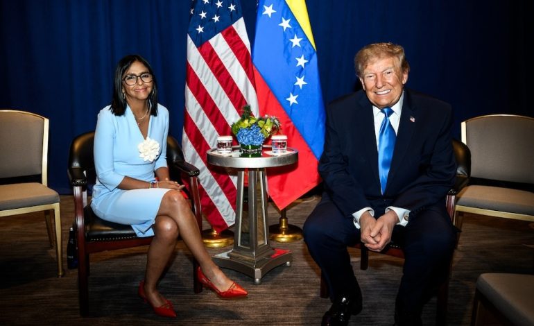 Delcy Rodríguez se reúne con Trump en Nueva York