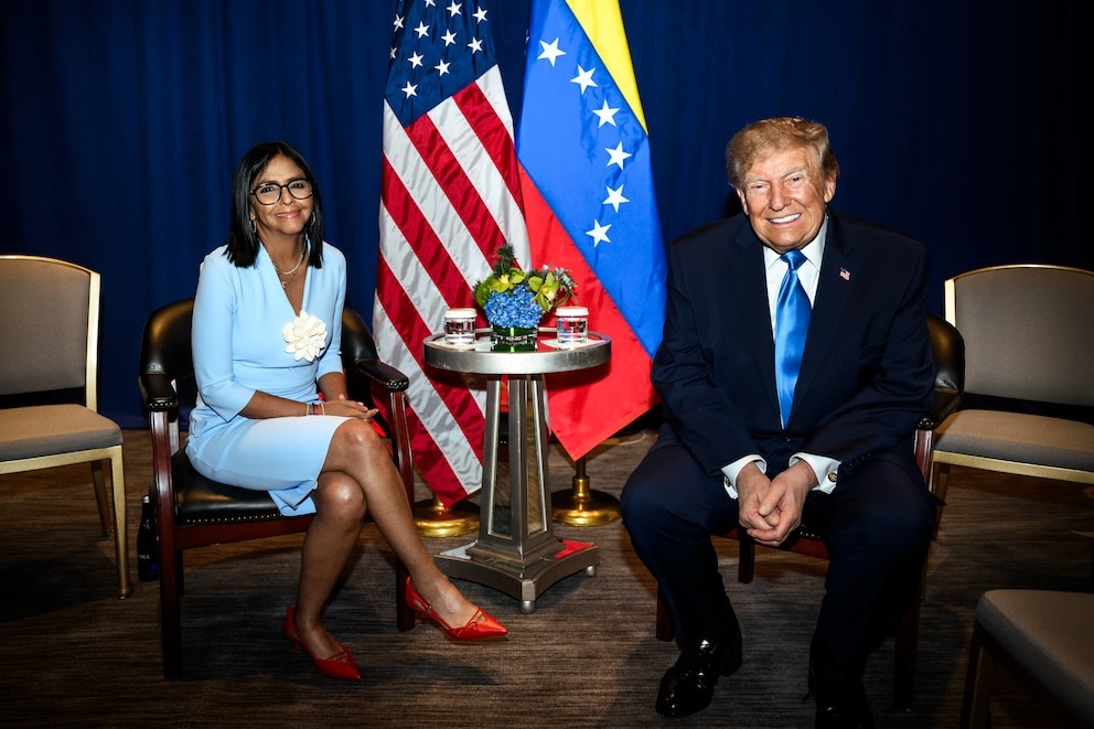 Delcy Rodríguez se reúne con Trump en Nueva York