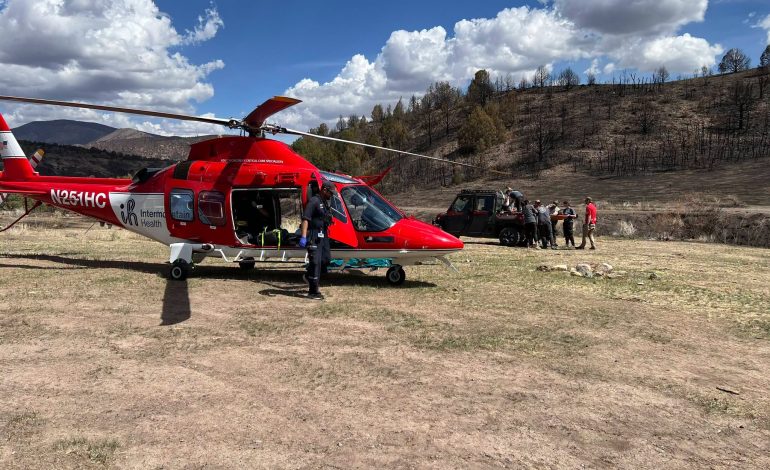 Herido grave en el cañón de Kanosh