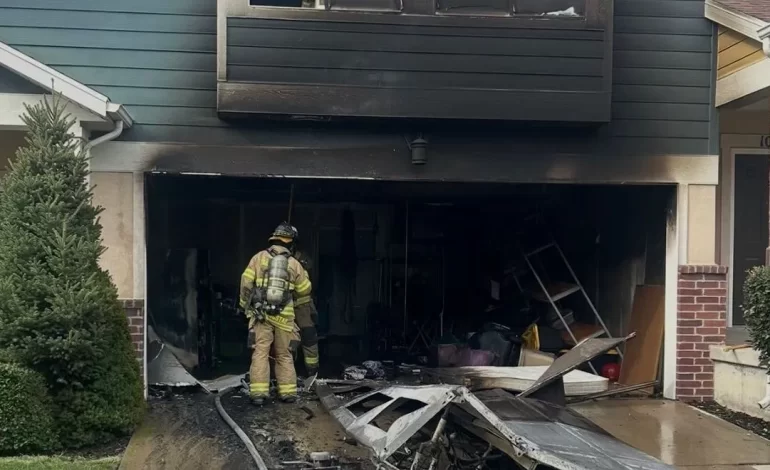 Un cargador genérico destruye un garaje en Sandy