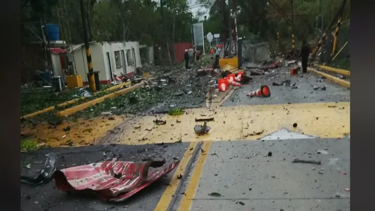 Atentado de las FARC destruye peaje en el Cauca