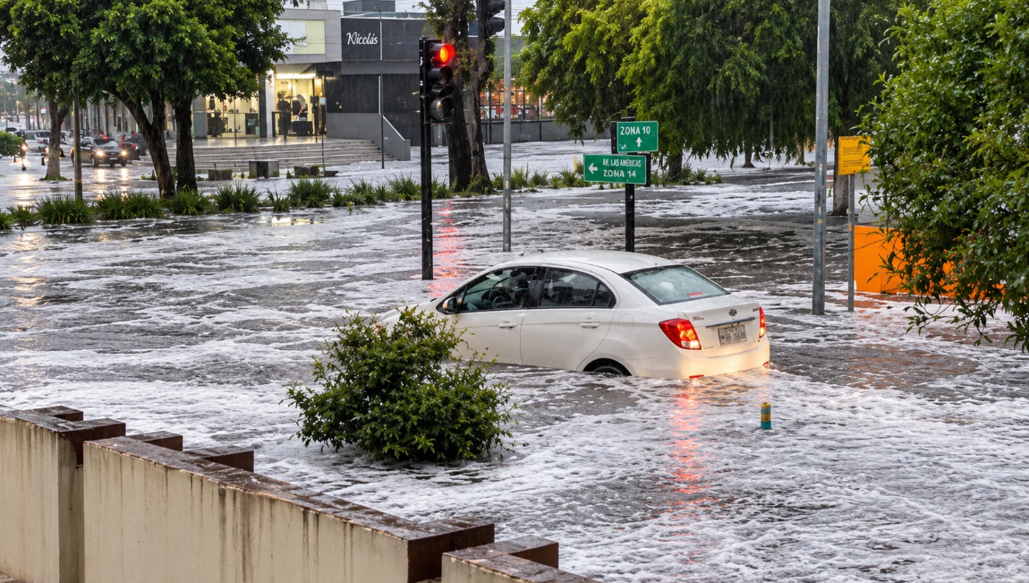 Quito bajo el agua tras fuerte temporal